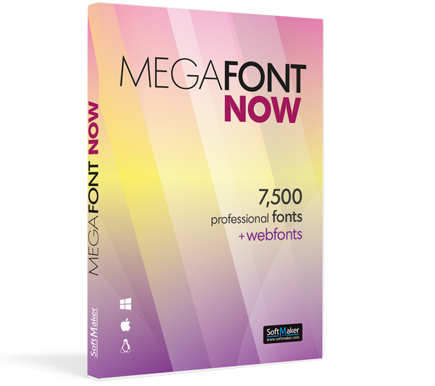 MegaFont NOW : 7 500 polices de caractères professionnelles